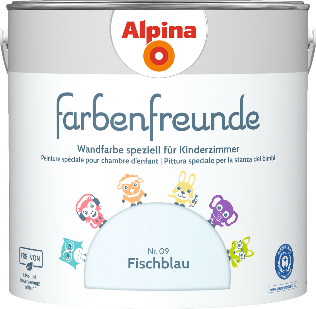 2,5l ALPINA Farbenfreunde Nr.09 Fischblau 2,5l ALPINA Farbenfreunde Nr.09 Fischblau