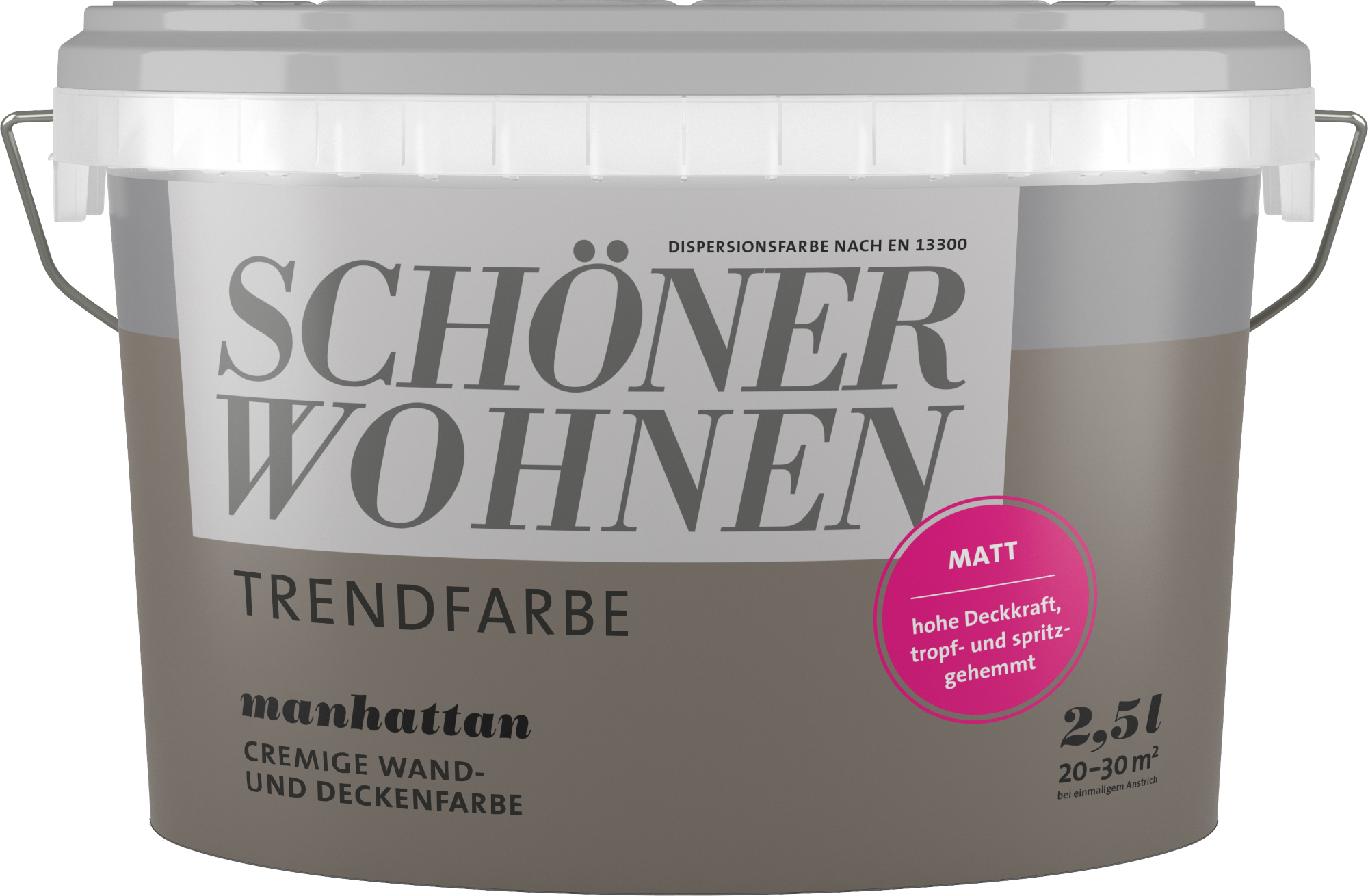 2,5L Schöner Wohnen -Trend Wandfarbe matt Manhattan