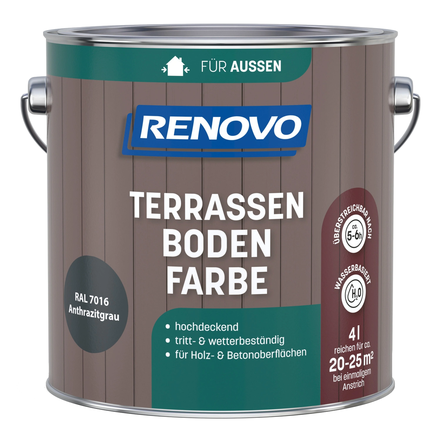4L Renovo Terrassenbodenfarbe Anthrazitgrau