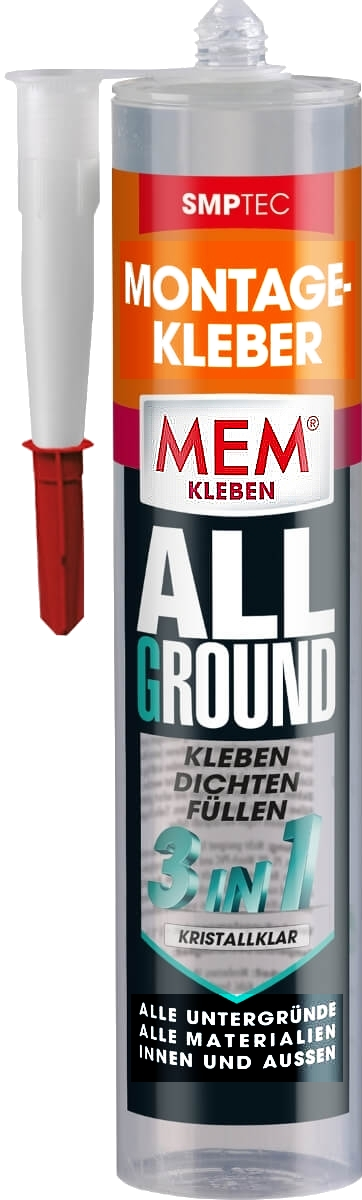 300g MEM Allgrund Montagekleber 3in1 kristallklar 300g MEM Allgrund Montagekleber 3in1 kristallklar