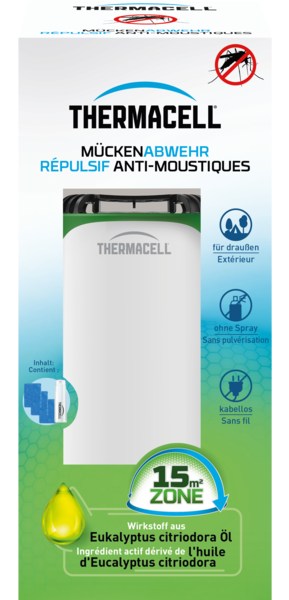 Thermacell Mückenabwehr Protect weiß-grün Tischgerät Thermacell Mückenabwehr Protect weiß-grün Tischgerät