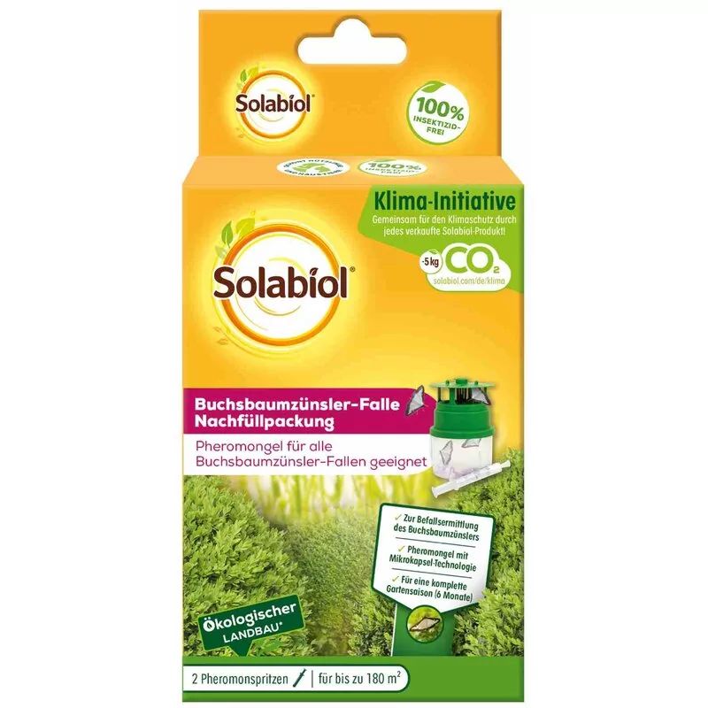 Solabiol Nachfüllpackung 2 Pheromonspritzen für Buchsbaumzünsler- Falle Solabiol Nachfüllpackung 2 Pheromonspritzen für Buchsbaumzünsler- Falle