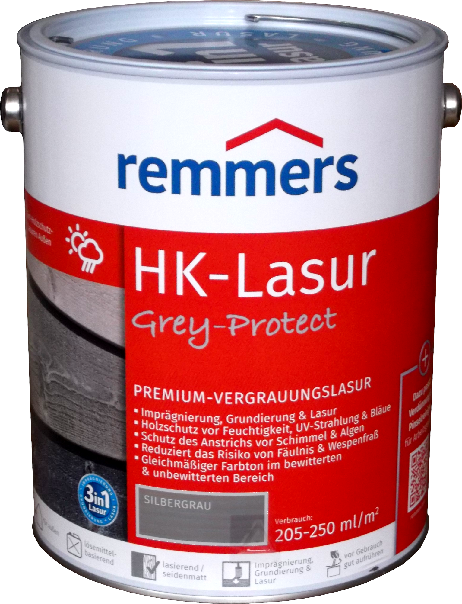 5L Remmers HK Lasur Silbergrau Grey Protect 5L Remmers HK Lasur Silbergrau Grey Protect