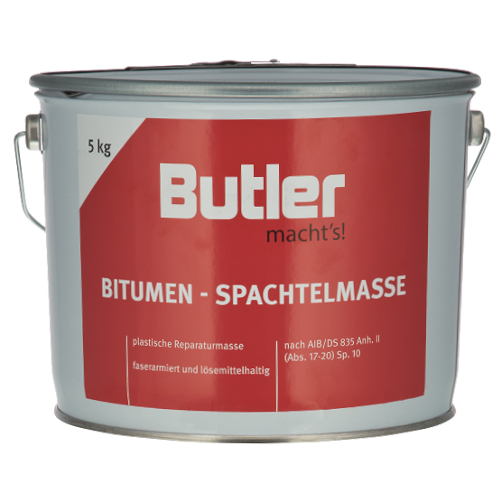 5kg Butler Bitumen-Spachtelmasse lösemittelhaltig KFZ-Unterbodenschutz 5kg Butler Bitumen-Spachtelmasse lösemittelhaltig