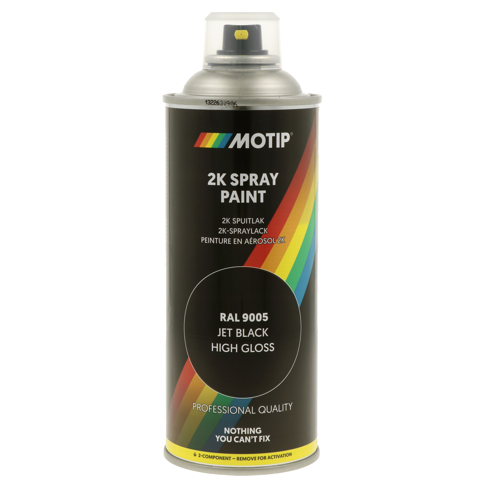 400ml MOTIP 2K Spraylack RAL 9005 Tiefschwarz Hochglanz 400ml MOTIP 2K Spraylack RAL 9005 Tiefschwarz Hochglanz