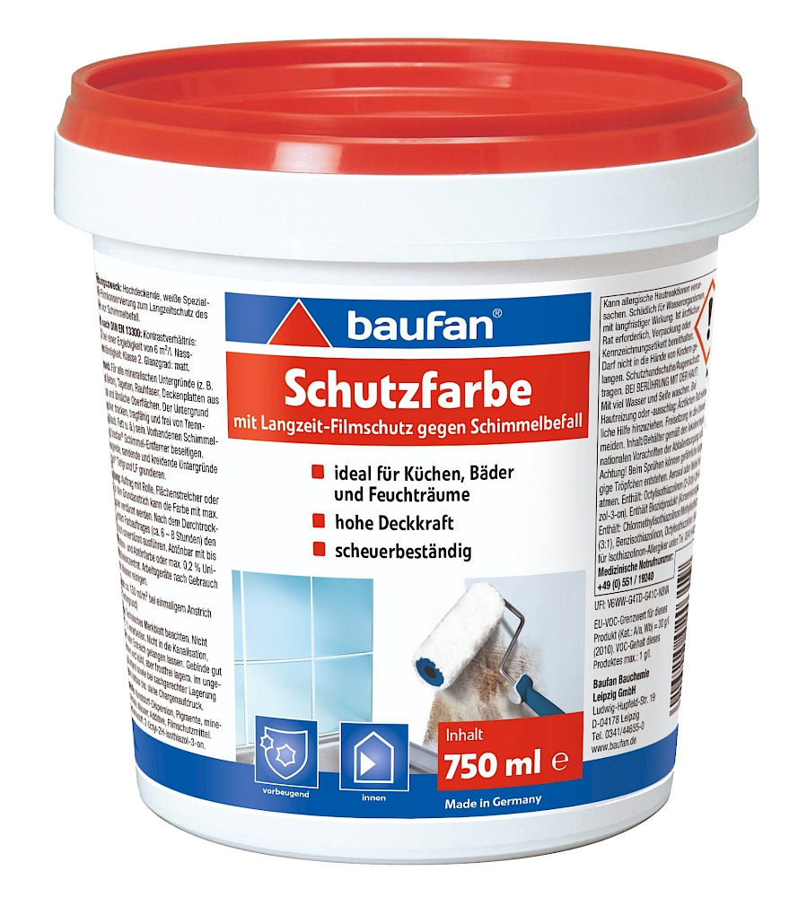 750ml Baufan Schutzfarbe (ehem.Anti-Schimmelfarbe) 750ml BAUFAN Anti-Schimmelfarbe